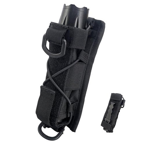 Depring Molle Flashlight Holster Adjustable Utility Tool Holder Heavy Duty Belt Pouch Horizontal Vertical Carrying