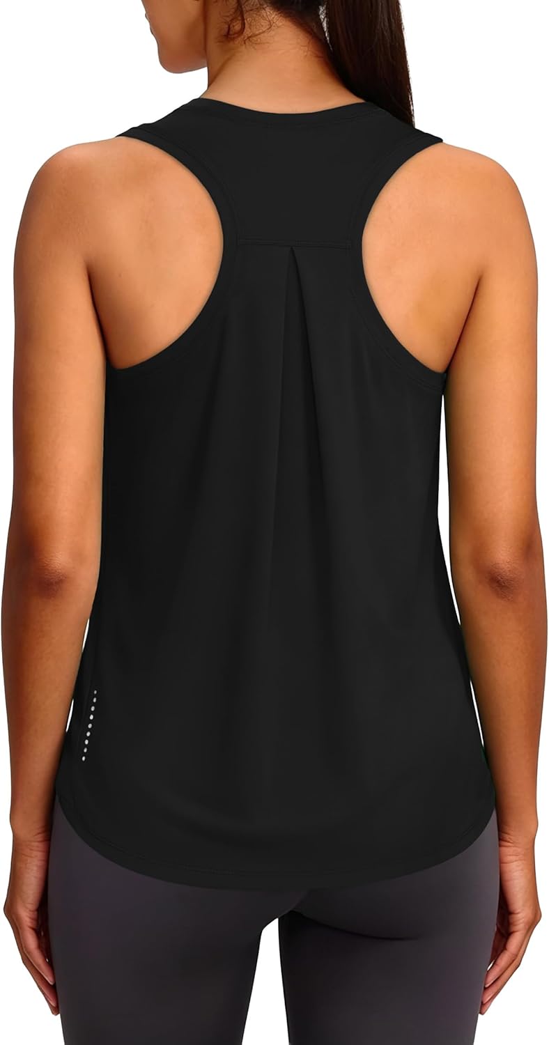 XIEERDUO Women's Racerback Tank Top - Loose Fit Workout Shirt for Yoga & Running | Comfortable & Stylish