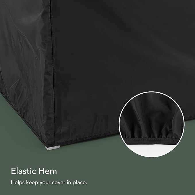 Covermates Classic Grill Cover - All-Weather Heavy Duty Outdoor BBQ Cover with Water-Resistant 12-Gauge Vinyl, Mesh Vents, Protection for Large Outdoor Grills, 32 Inch, Black