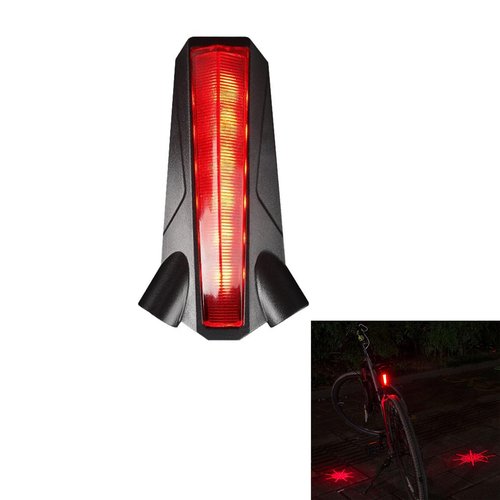 AOTULIGHT LED Bike Tail Lights Rechargeable for Night Riding Flash Lights Red Night Light Rear Bike Wheel Lights USB Light Bike Accessories Bicycle Logo Laser Projector Warning Light Taillights