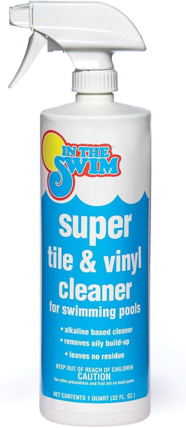 In The Swim Super Pool Tile and Vinyl Cleaner - Oil and Grime Remover - Alkaline Based - 1 Quart