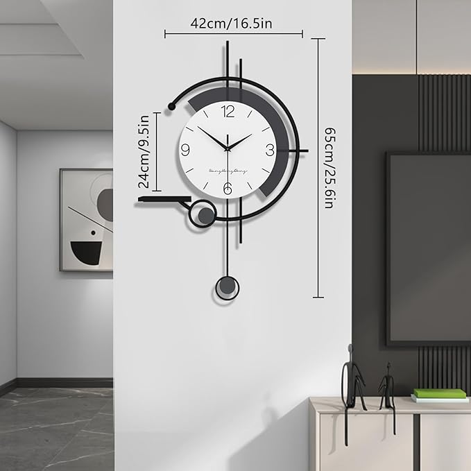 Modern Wall Clock Large Minimalist Decorative Wall Clocks Creativity Silent Non