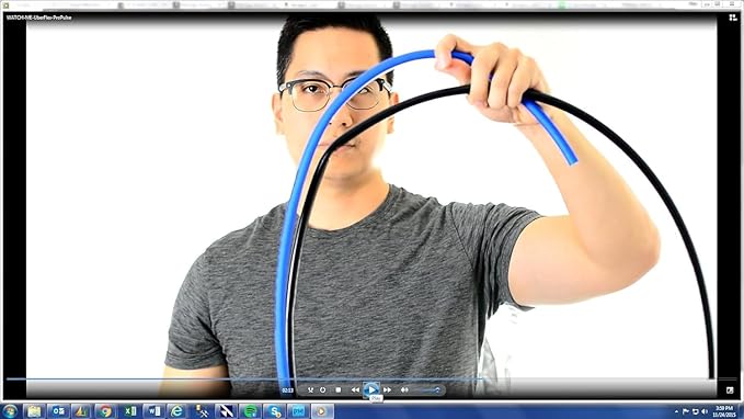 UBERFLEX™ Kink Resistant Pressure Washer Hose 1/4", 3,100 PSI with (2) 22MM - Made in USA - (50 Feet)