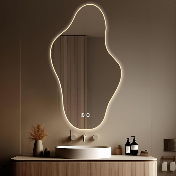 Modern Irregular LED Bathroom Mirror