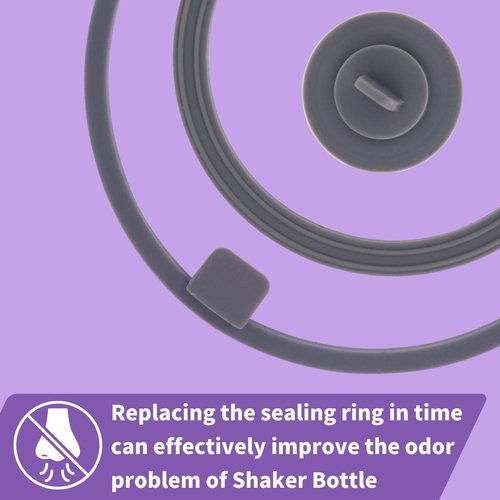 YINORD Gasket Replacement for VOLTRX Electric Protein Shaker Bottle, Shaker Bottle Gasket Silicone Sealing Ring Seal Parts Replacement,Compatible with VOLTRX USB Rechargeable Mixer Cup (13)