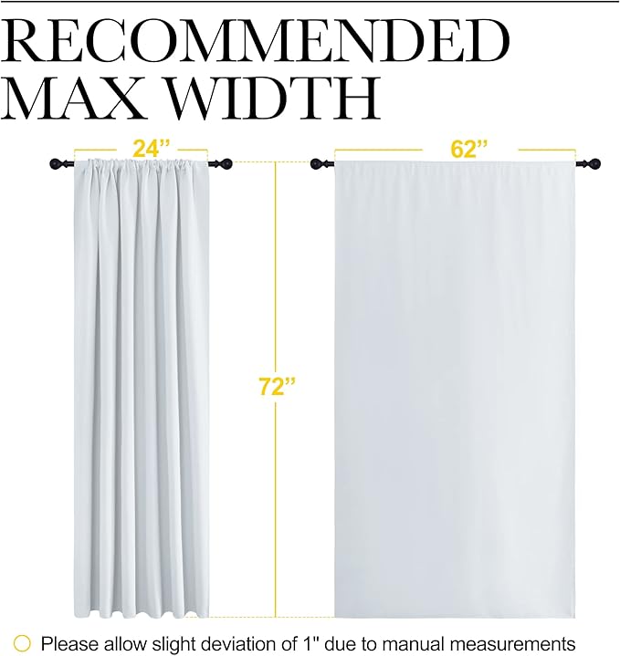 NICETOWN Bedroom Window Curtain Panels