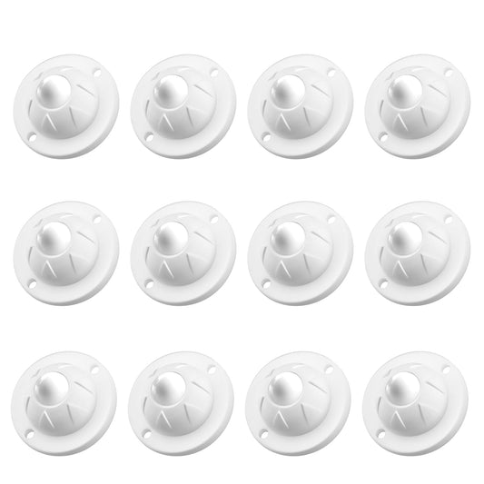PlusRoc 12 Pack Self Adhesive Caster Wheels For Appliance, Load Capacity 14LBS Per Wheel, Mini Swivel Wheels Sliders Roller For Stand Mixers Air Fryers