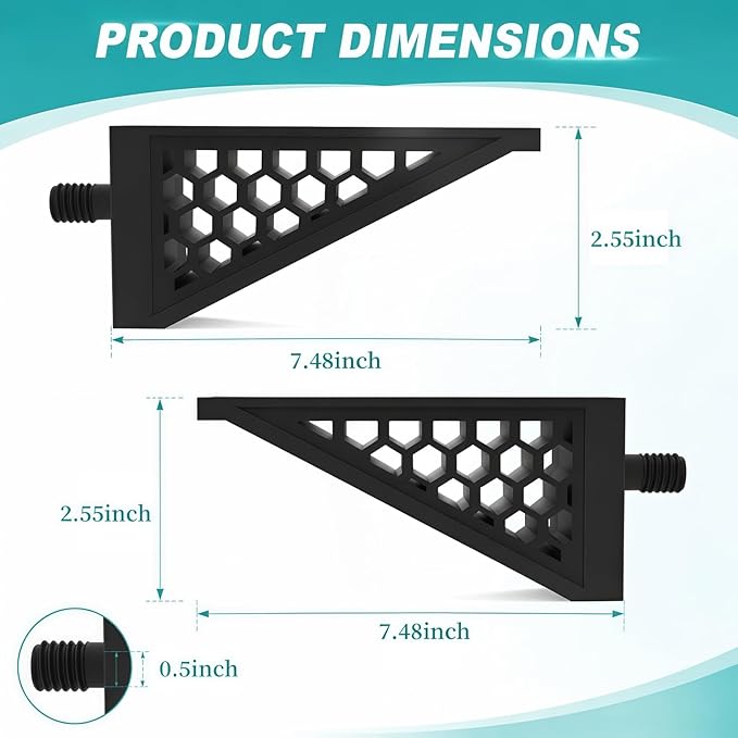 Storage Shed Shelf Brackets Compatible with Suncast,for Hanging Storage Shelves Organizer Accessories,for Garage & Outdoor Organization,Brackets Only (2)