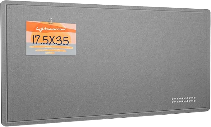 Lightomorrow Bulletin Board, 35 x 17 1/2 inches Felt Board