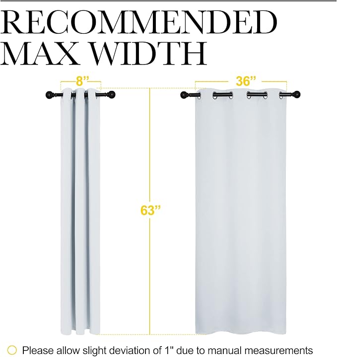 NICETOWN Window Treatment Thermal Insulated Grommet Room Darkening Curtains