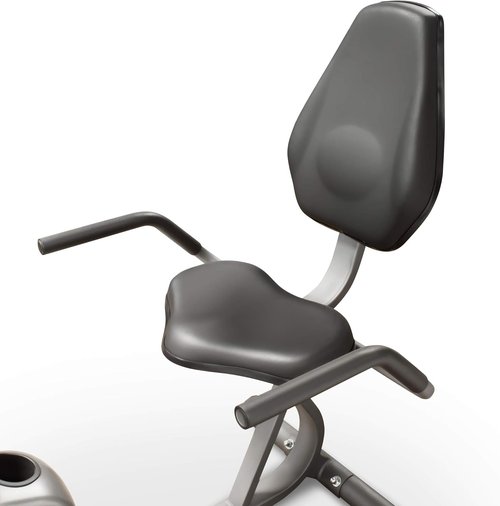 Marcy NS-716R Magnetic Recumbent Exercise Bike with Adjustable Resistance & Wheels