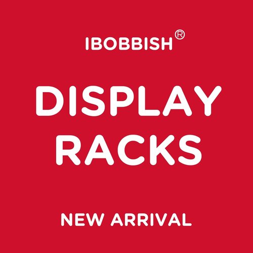 iBobbish Premium Trophy Shelf - Sturdy 16-Inch Metal Display with Hooks for Medals | Large Bamboo Design