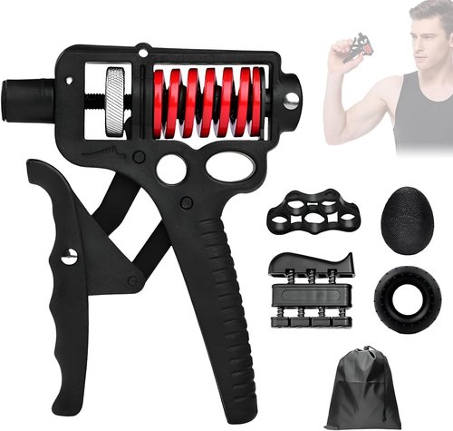 Grip Strengthener Kit by [Brand Name] - Adjustable Resistance Hand Grips for Forearm Strength | 5 Pack
