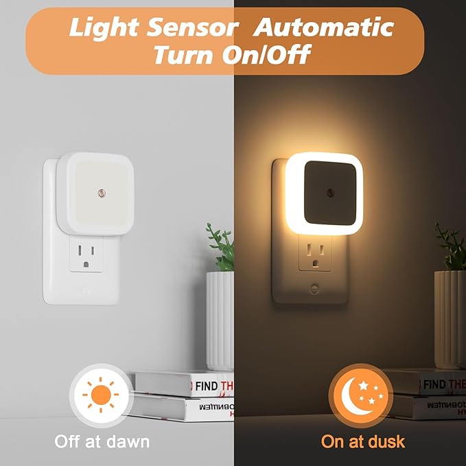Sujeet Night Light, Night Lights Plug into Wall 8-Pack, Nightlight Plug in