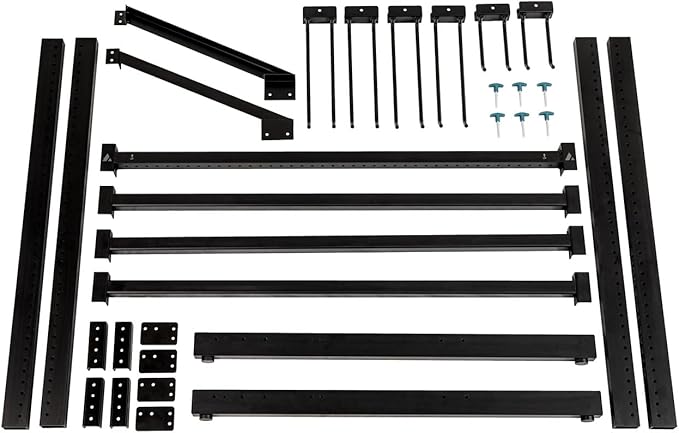 StoreYourBoard Freestanding Tool Storage Rack, Garage Floor Stand, Adjustable Garden Tool Organizer, Industrial Steel
