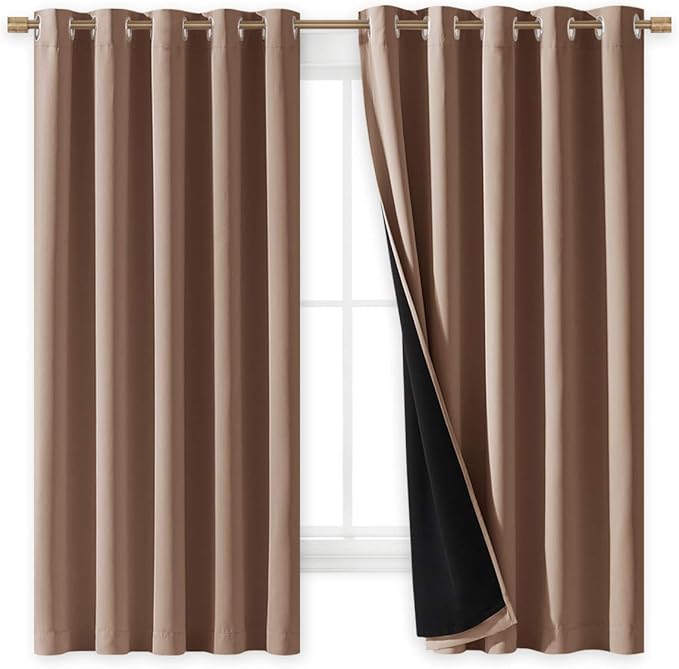 NICETOWN Total Blackout Panels for Nursery, Super Soft, Heavy Duty and Thick