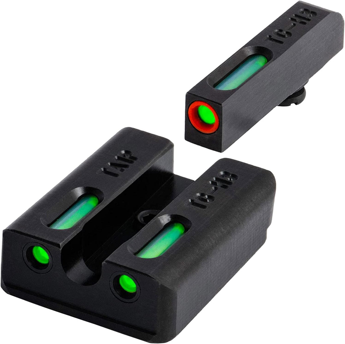 Truglo TFX PRO Night Sight for Handguns - Glowing Tritium & Fiber Optic, Compact & Durable