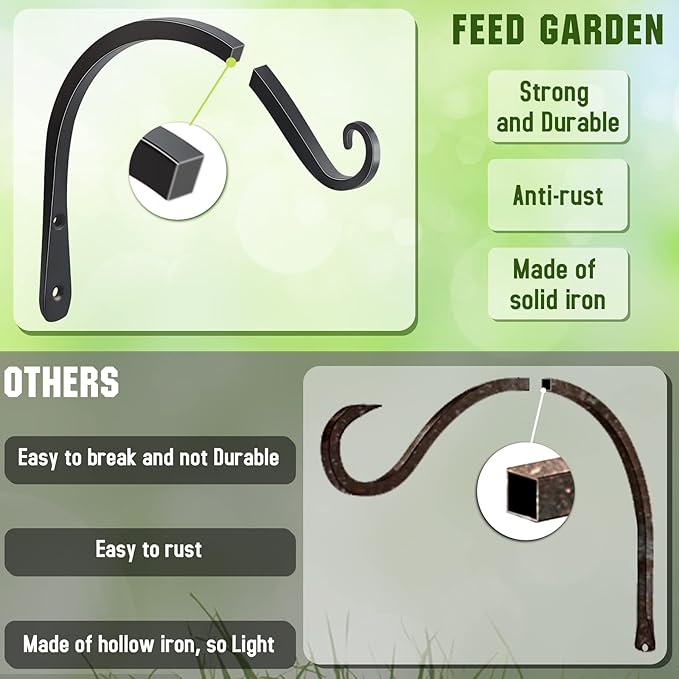 FEED GARDEN Heavy Duty Plant Hooks