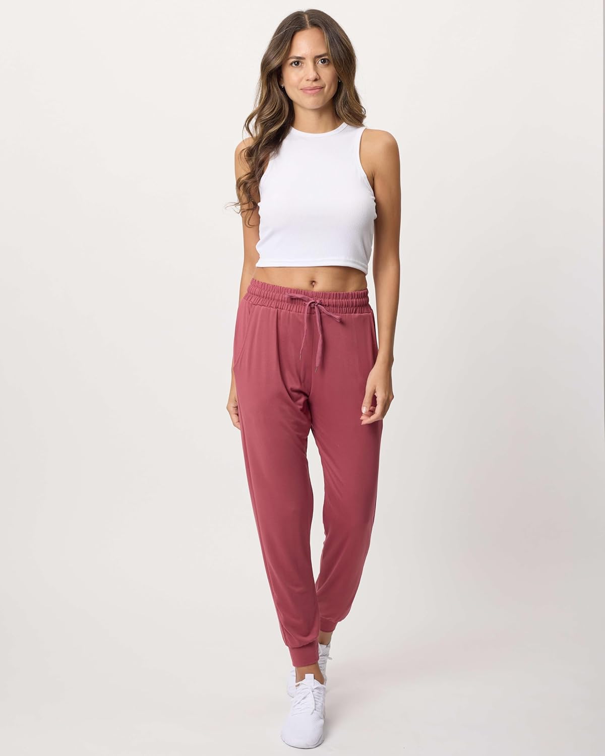 Real Essentials Women's Lounge Joggers - 3 Pack Sweatpants with Pockets for Yoga & Running | Plus Size Available
