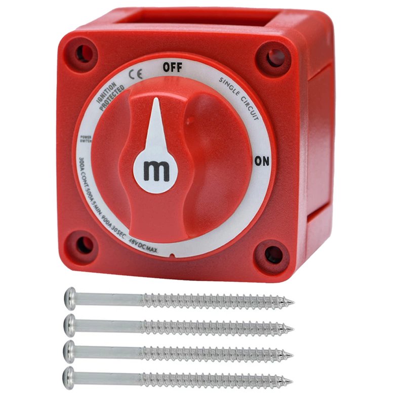 CXBB M Series Battery Switch 6006, Marine Battery Switch 48V 300A Power, for Boat Battery Single Circuit On/Off
