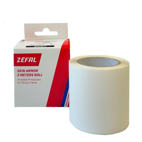 Zefal Skin Armor 3 m Roll – Clear 250‑Micron Polyurethane Protection Film, UV‑Resistant & Washable, Ideal for Custom Bike Frame Coverage