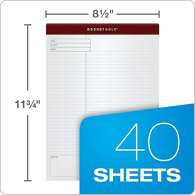 Tops Project Planning Pads 40 Sheets per Pad, 4 Pads per Pack
