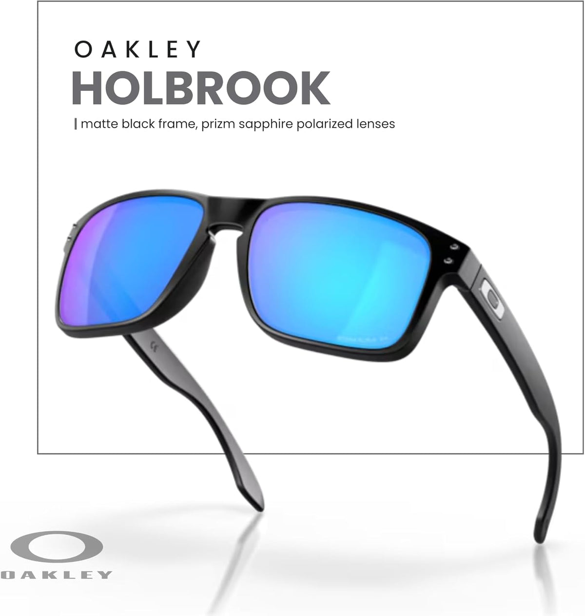 OAKLEY Holbrook OO9102 Square Sunglasses for Men+ Bundle Accessory Leash Kit, Microfiber Pouch
