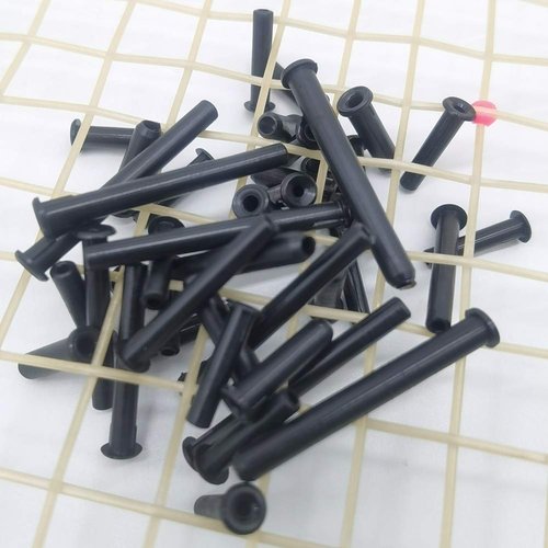 Mike-Tennis Grommets Universal Tennis Racket 3.2x25mm Grommets Eyelets Replacement Accessories Gear Equipment - Black 15pcs/Pack