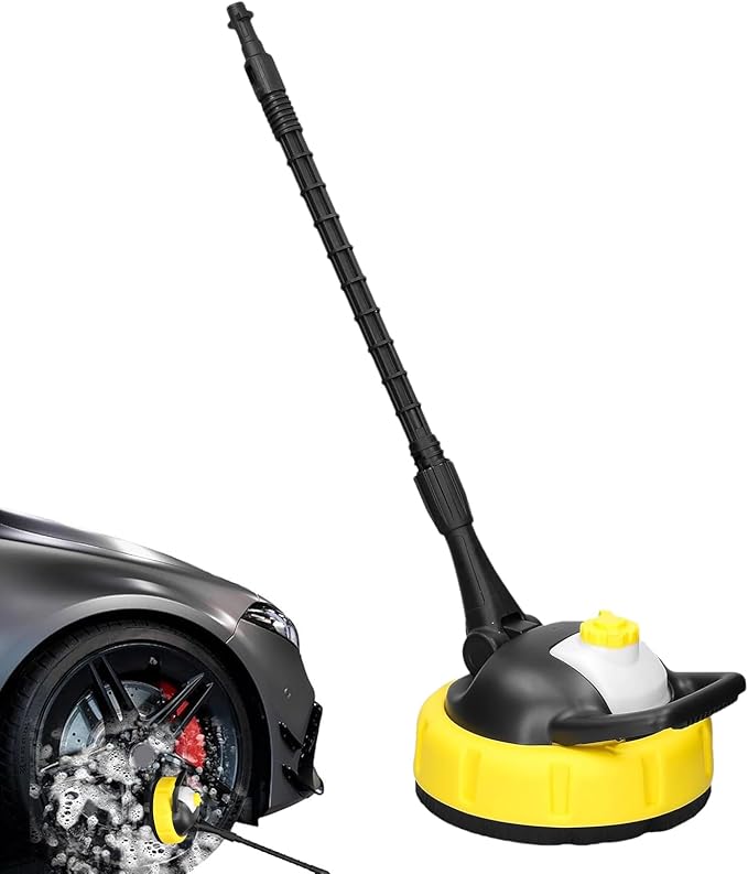 Pressure Washer - Patio Cleaner Cleaning Tool with Adapter, High-Efficiency Power Washing Accessory, Heavy-Duty Outdoor Equipment | Multipurpose Attachments for Driveways Sidewalks Yards