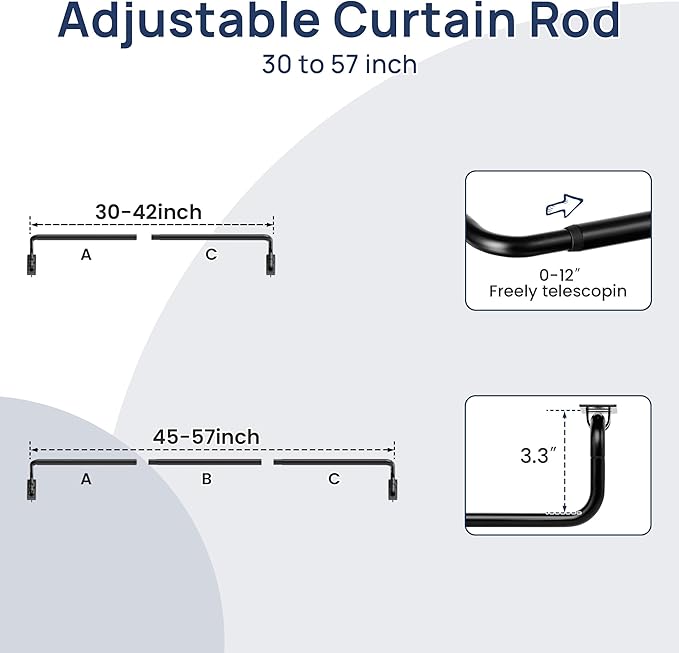 ENJOYBASICS Blackout Curtain rod