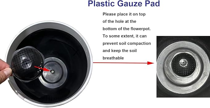 24/21/11 Inch Tall Planter Pots Garden Plastic Planters - Set of 3 for Indoor & Outdoor Use - Decorative Lightweight Flower Pots