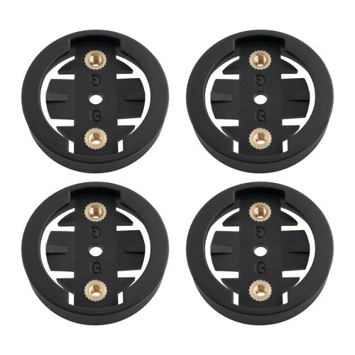 SING F LTD 4PCS Bicycle Fixed Base Computer Mount Insert Kit Base Adaper Hole Spacing 20mm Compatible with Garmin Front Bike MountiBlack