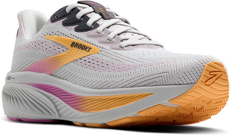Brooks Women’s Ghost 17 Neutral Running Shoe - Oyster/Apricot/Pink - 5.5 Medium