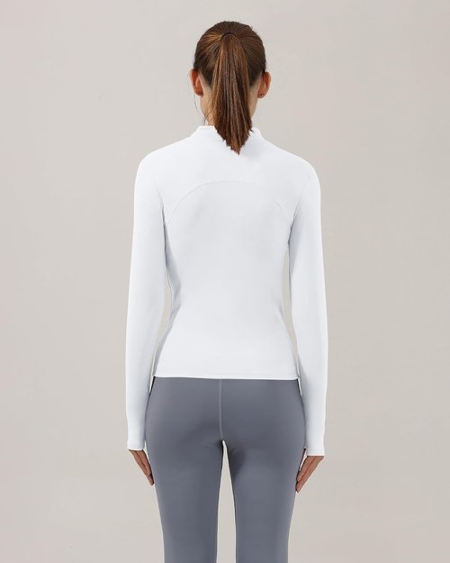 Gacaky Women's Slim Fit Workout Jacket - Full Zip Yoga Athletic Jacket with Thumb Holes | Stylish & Functional