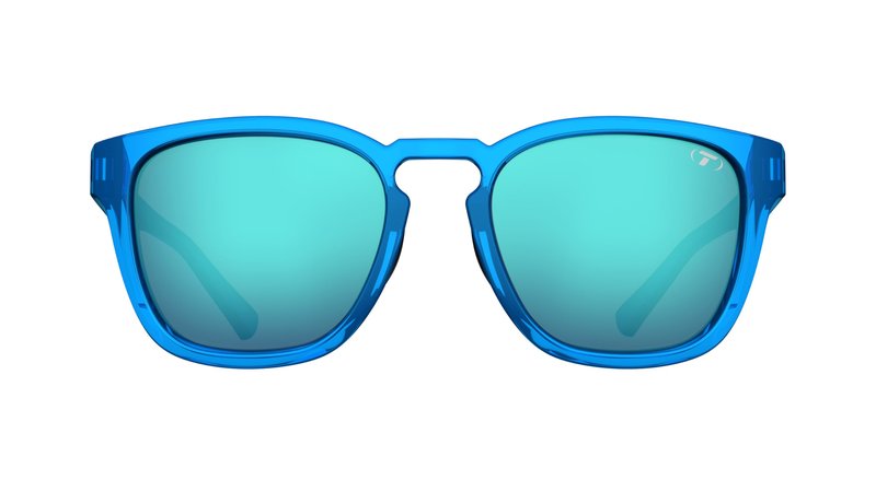 Tifosi Optics Smirk Sunglasses (Electric Blue, Sky Blue Mirror with AR)