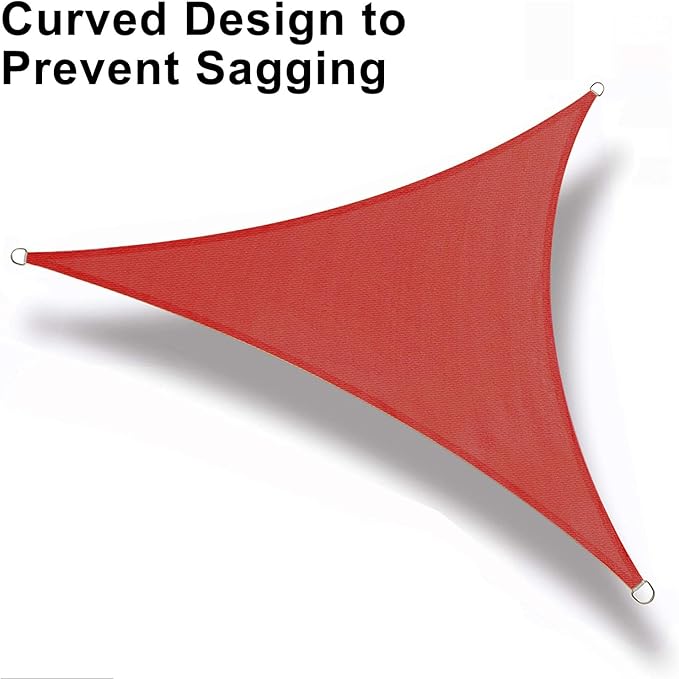 LOVE STORY Custom Size 5'x5'x7.1' Terra Red Sun Shade Sail Right Triangle Sunhsade Fabric Awning Canopy for Patio Backyard Carport Pergola (Customized)
