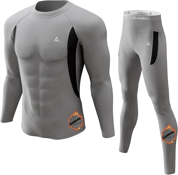 CL convallaria Thermal Underwear Long Johns Set Mens Winter Gift Hunting Gear Sport Base Layer Bottom Top
