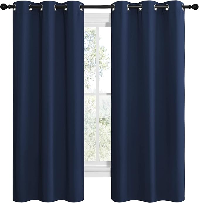 NICETOWN Blackout Draperies Curtains, All Season Thermal Insulated Solid