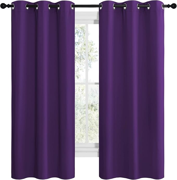 NICETOWN Kitchen Short Blackout Curtains, Home Decoration Thermal Insulated