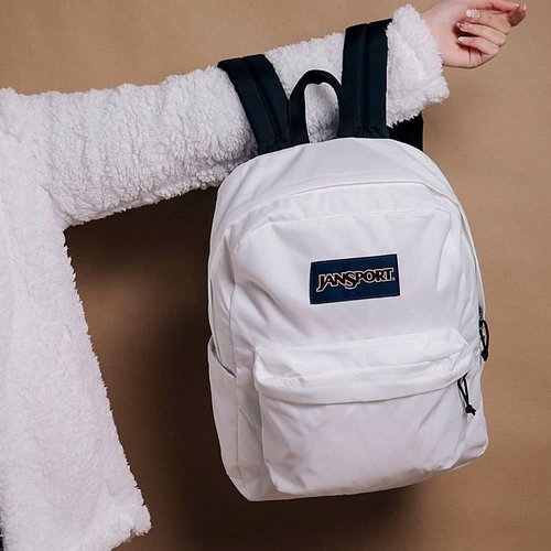 JanSport Superbreak Backpack - Durable & Lightweight Design | Stylish White Color