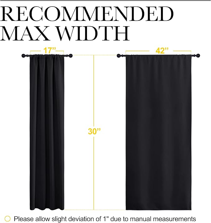 NICETOWN Halloween Kitchen Window Curtains Over Sink, Energy Smart Decoration