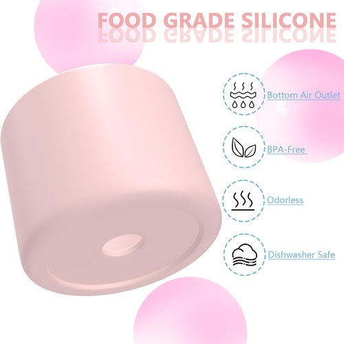 2PCS Silicone Boot for Owala Water Bottle 32oz, Anti-Slip Protective Sleeve for Owala FreeSip/Twist/Flip Stainless Steel Water Bottles (Pink)