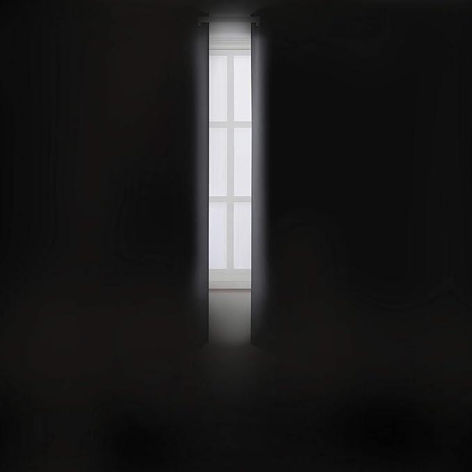 LEMOMO Grey Thermal Blackout Curtains/38 x 54 Inch/Set of 2 Panels Room