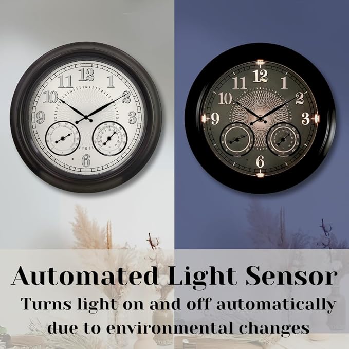 Illuminated Large Outdoor Clock