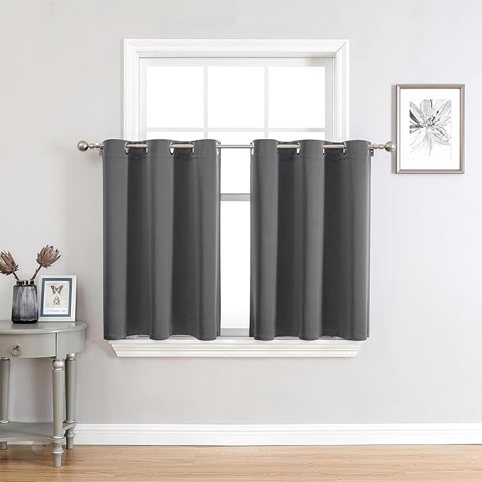 ChrisDowa Small Window Curtains 36 inches Long