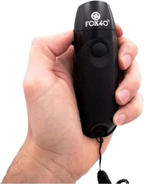 Fox40 Electronic Whistle - Black Color for Clear Sound and Easy Use
