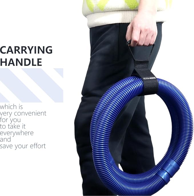 2 Pcs Heavy Duty Storage Strap Loop Cord Hanger Hose Carrying Strap with Handle Portable High-Density Weave Storage Strap Hanger and Organizer for Cord Garden Hose Swimming and Garage Tool (SMALL 17")