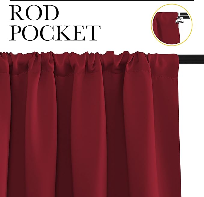 NICETOWN 40inch Curtains for Small Windows, Thermal Insulated Privacy Short
