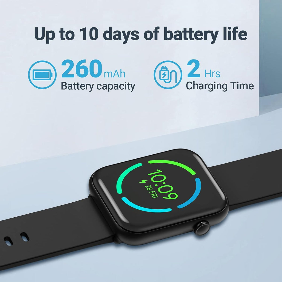 Ticwatch GTH Smartwatch - 24-Hour Skin Temperature & Heart Rate Monitoring | 5ATM Water Resistant, 10-Day Battery Life