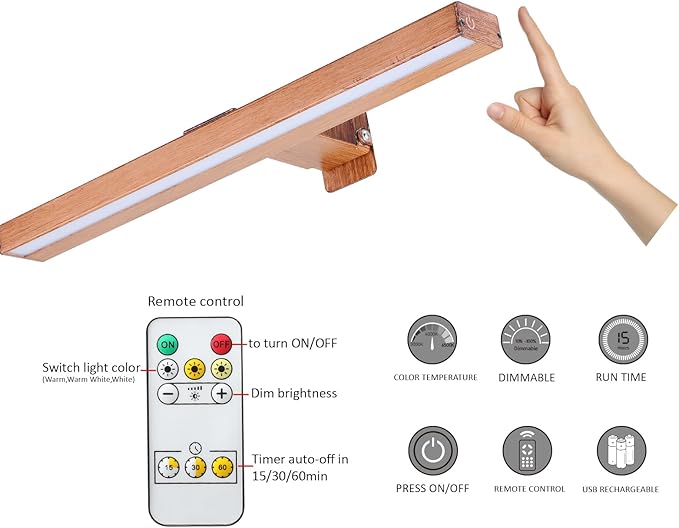 MIOBLUE LED Picture Light Battery Operated